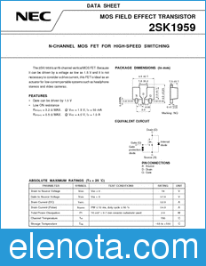 NEC 2SK1959 datasheet