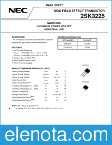 NEC 2SK3225 datasheet