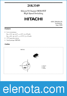 Hitachi 2SK3349 datasheet