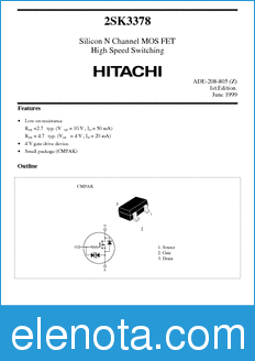 Hitachi 2SK3378 datasheet