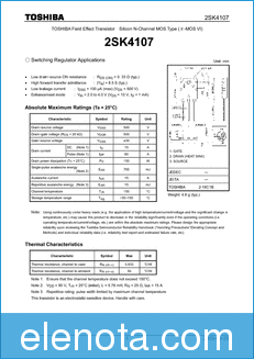 Toshiba Semiconductor 2SK4107_09 datasheet