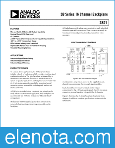 Analog Devices 3B01 datasheet