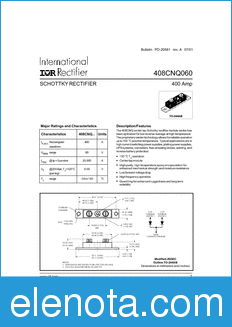 International Rectifier 408CNQ060 datasheet