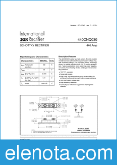 International Rectifier 440CNQ030 datasheet