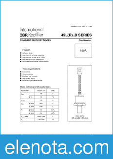 International Rectifier 45L-D datasheet
