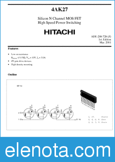 Hitachi 4AK27 datasheet