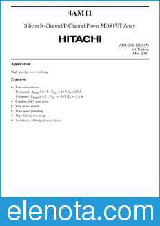 Hitachi 4AM11 datasheet