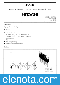 Hitachi 4AM15 datasheet