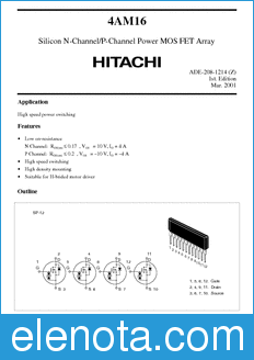 Hitachi 4AM16 datasheet