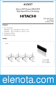 Hitachi 4AM17 datasheet