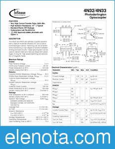 Infineon 4N32 datasheet