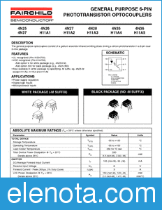 Fairchild 4N35 datasheet