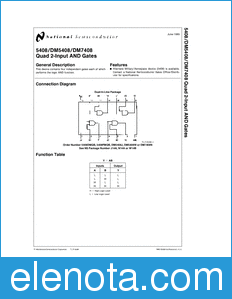 National Semiconductor 5408 datasheet