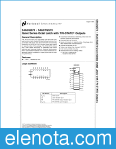 National Semiconductor 54ACQ573 datasheet