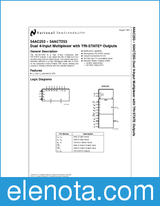 National Semiconductor 54ACT253 datasheet