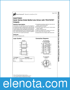 National Semiconductor 54ACTQ241 datasheet