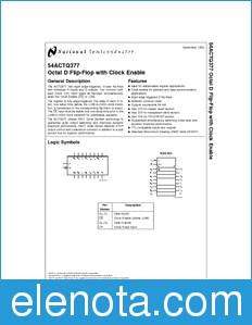 National Semiconductor 54ACTQ377 datasheet