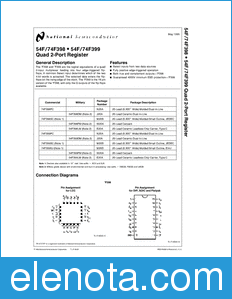 National Semiconductor 54F398 datasheet