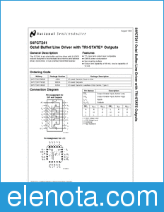 National Semiconductor 54FCT241 datasheet
