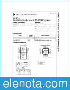 National Semiconductor 54FCT244 datasheet