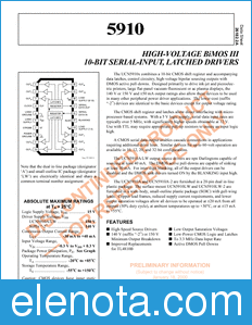 Allegro 5910 datasheet