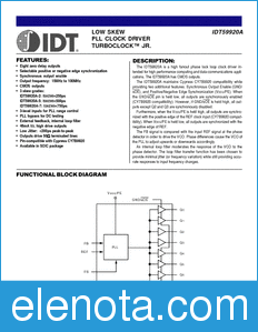 IDT 59920A datasheet