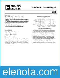 Analog Devices 5B01 datasheet