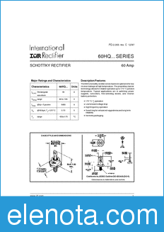 International Rectifier 60HQ datasheet