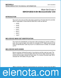 Freescale 68HC912B32MSE4 datasheet