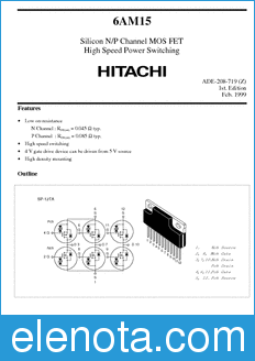 Hitachi 6AM15 datasheet