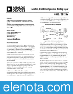 Analog Devices 6B12HV datasheet