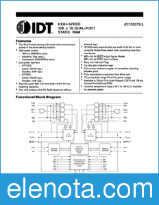 IDT 7027 datasheet