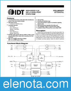 IDT 70V07 datasheet