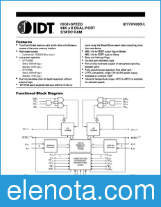 IDT 70V08 datasheet