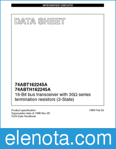 Philips 74ABT162245A datasheet