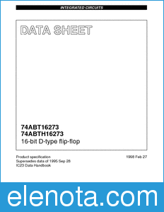 Philips 74ABT16273 datasheet