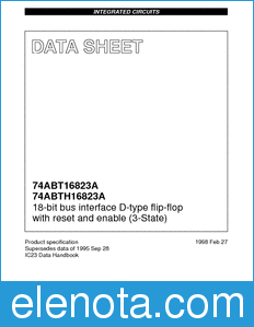 Philips 74ABT16823A datasheet