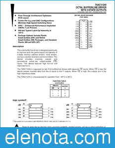 Texas Instruments 74AC11240 datasheet