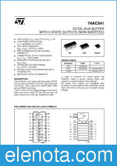 STMicroelectronics 74AC541B datasheet