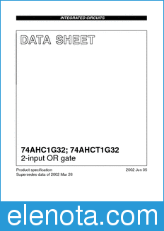 Philips 74AHC1G32 datasheet