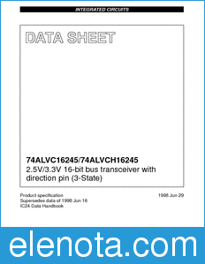 Philips 74ALVC16245 datasheet