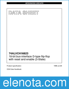 Philips 74ALVCH16823 datasheet