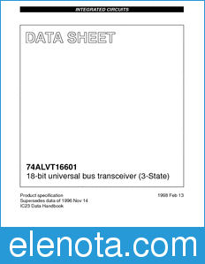 Philips 74ALVT16601 datasheet