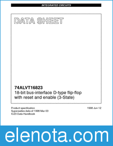 Philips 74ALVT16823 datasheet