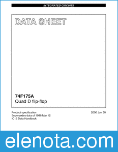 Philips 74F175A datasheet
