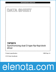 Philips 74F5074 datasheet