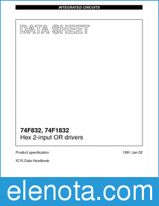 Philips 74F832 datasheet