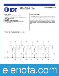 IDT 74FCT373 datasheet