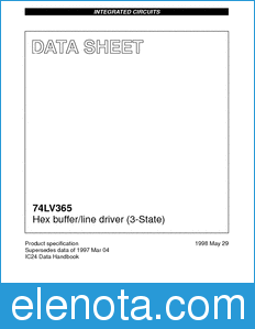 Philips 74LV365 datasheet