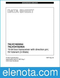 Philips 74LVC16245A datasheet